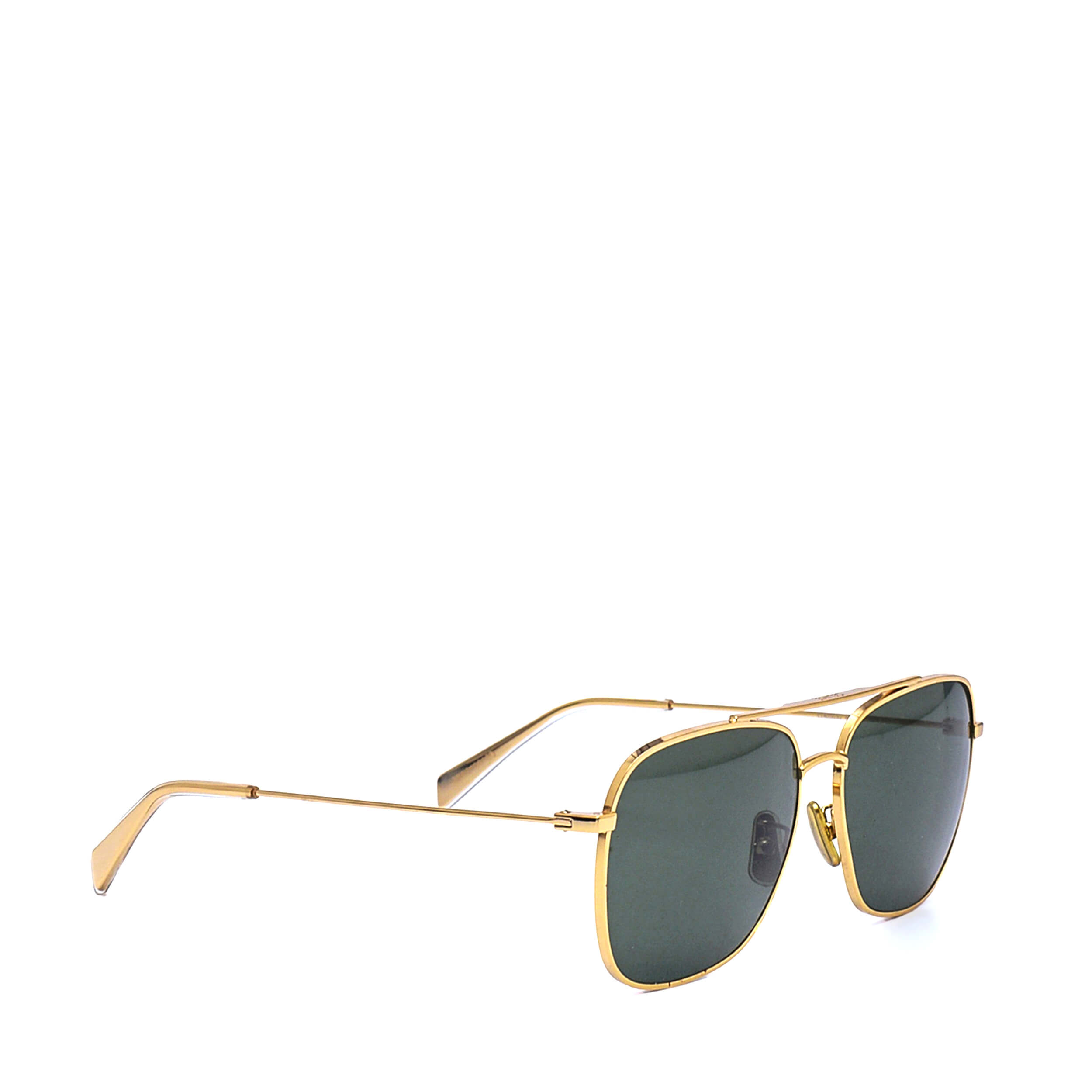 Celine - Gold Metal Frame Mineral Sunglasses